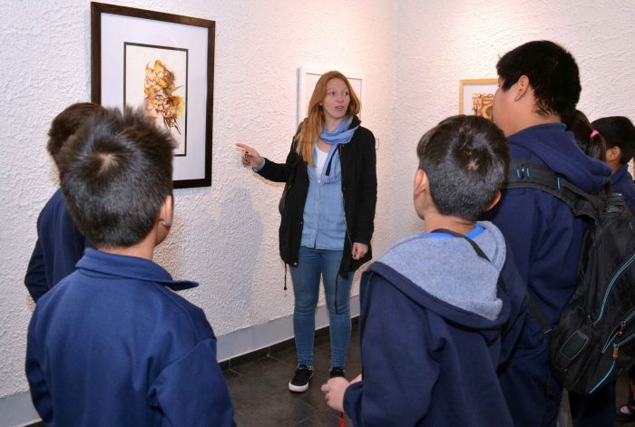 Salas de Arte Libertad visita de la Escuela Silvano Rodriguez (La Primavera) muestra OTO_O (10)