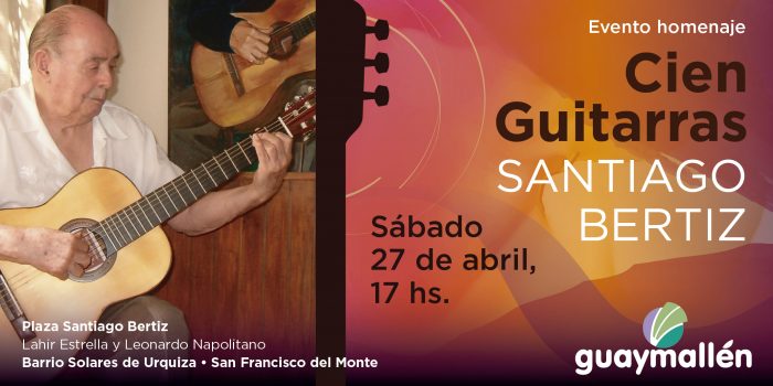 Cien guitarras - Homenaje a Santiago Bertiz (placa)