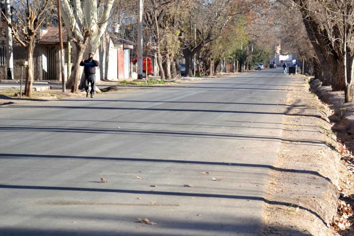 Asfalto en calle Lisandro de la Torre (2)