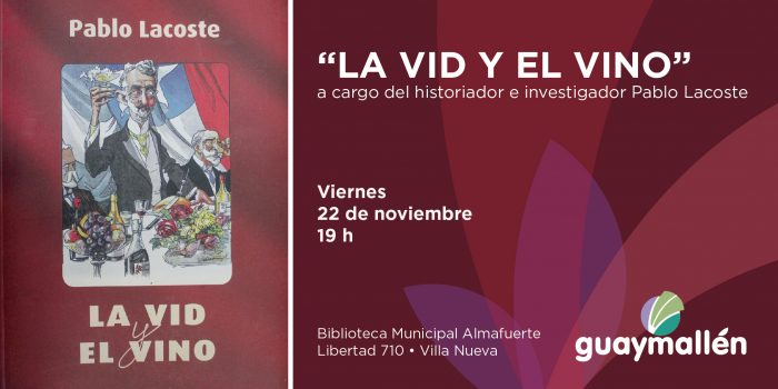 Presentación del libro La vid y el vino (placa)