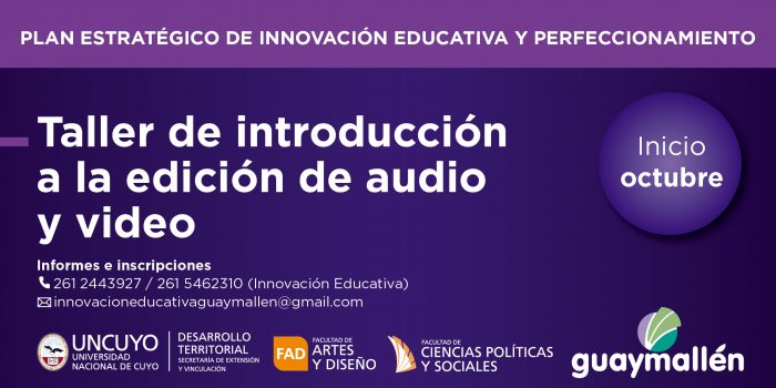 (2) Introducción a la edición de audio y video (placa)