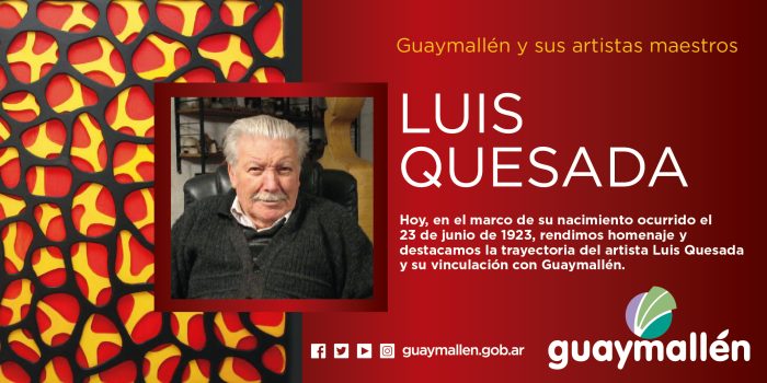 Artistas maestros- Luis Quesada (placa)