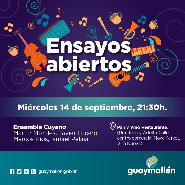 Ensayos abiertos- 14 de septiembre