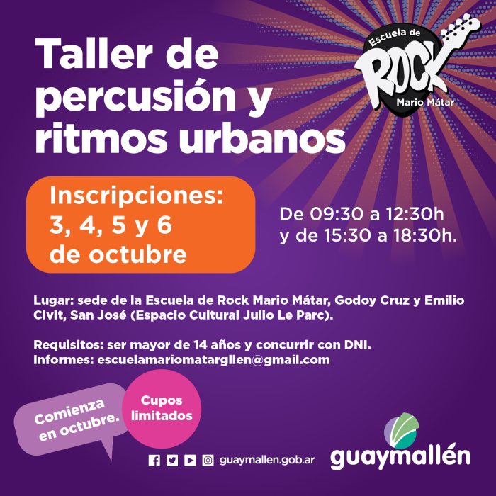 Taller de percusión y ritmos latinos