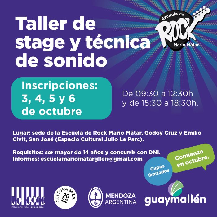 Taller de stage y técnica de sonido