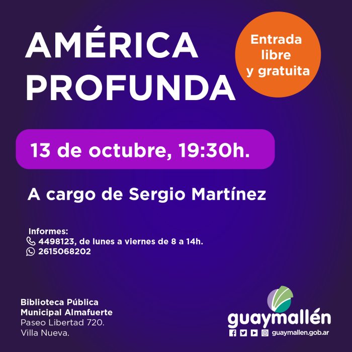 AMÉRICA PROFUNDA (placa)