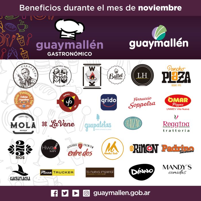 Guaymallén gastronómico (logos)
