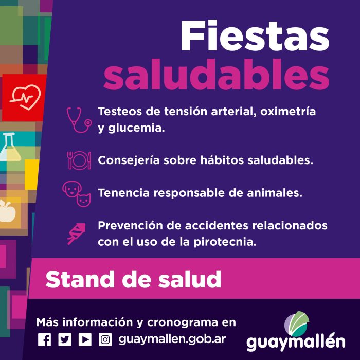 Fiestas saludables Guaymallén (placa)