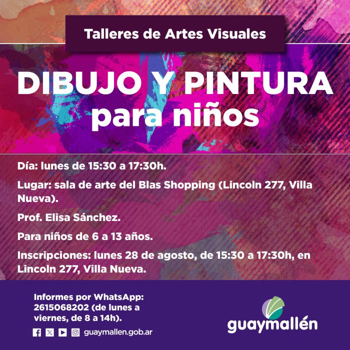 3 Taller de dibujo y pintutra para niños