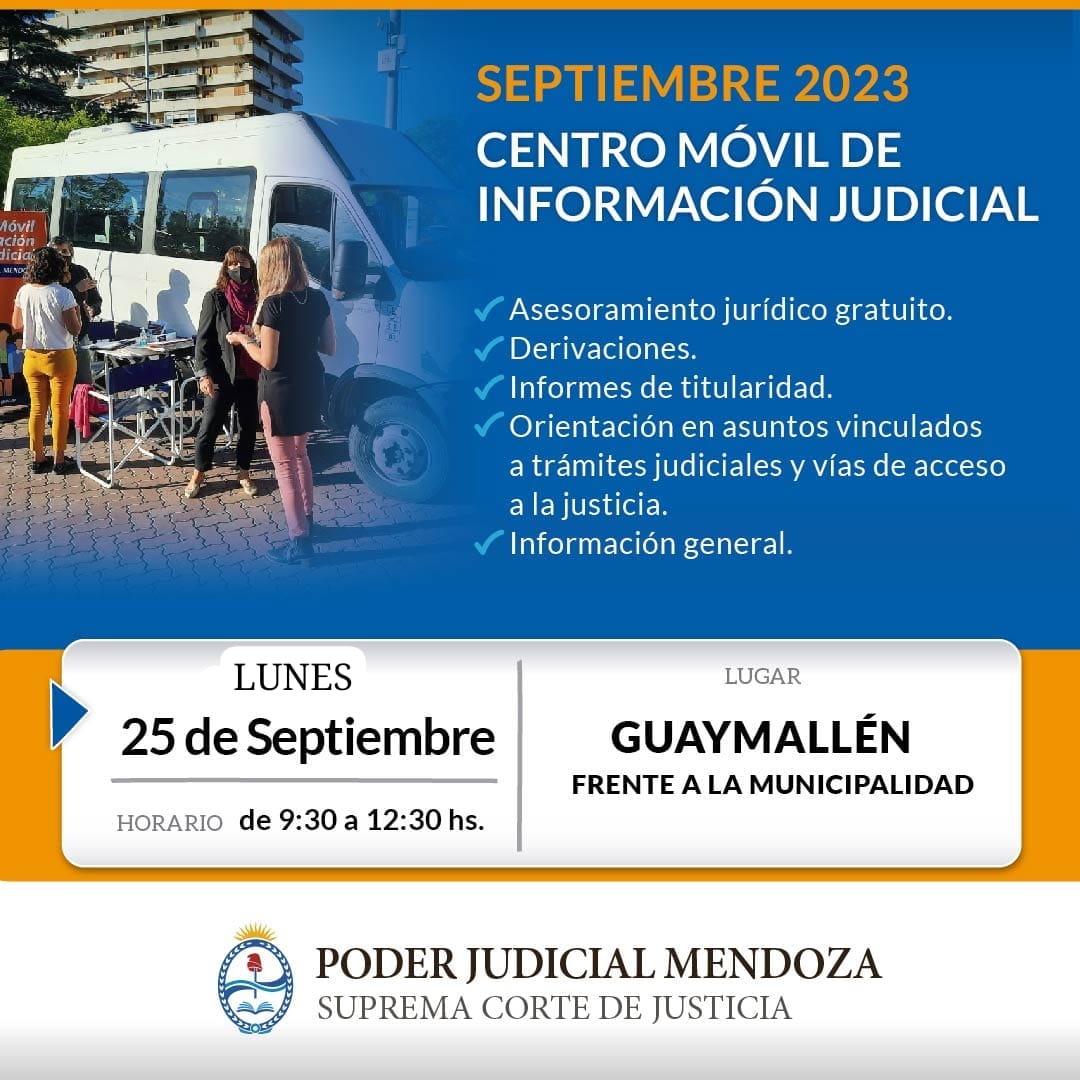 El Centro Móvil de Información Judicial en Villa Nueva