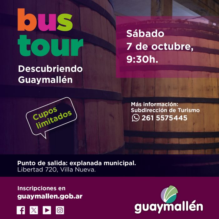 Bus tour descubriendo Guaymallén (7-10)