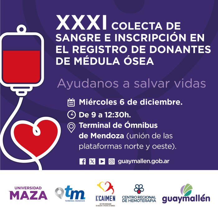 XXXI Colecta de Sangre e Inscripción en el Registro de Donantes de Médula Ósea