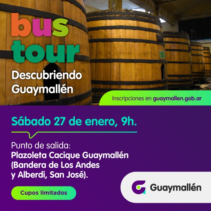 Bus tour descubriendo Guaymallén (placa)