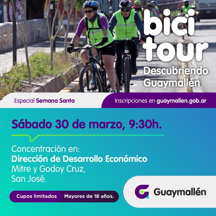 Bicitour descubriendo Guaymallén (placa)