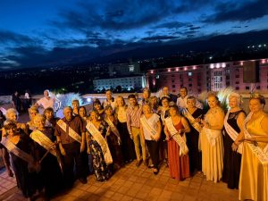 Estela se reunió con el resto de las representantes vendimiales en la presentación de la Fiesta que tendrá lugar este 8 de febrero.
