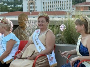 Estela se reunió con el resto de las representantes vendimiales en la presentación de la Fiesta que tendrá lugar este 8 de febrero.