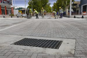 El último viernes se completaron las tareas de demarcación de la obra.