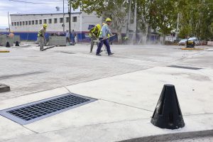 El último viernes se completaron las tareas de demarcación de la obra.