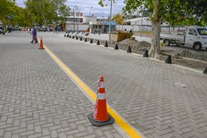 El último viernes se completaron las tareas de demarcación de la obra.