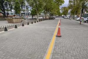 El último viernes se completaron las tareas de demarcación de la obra.